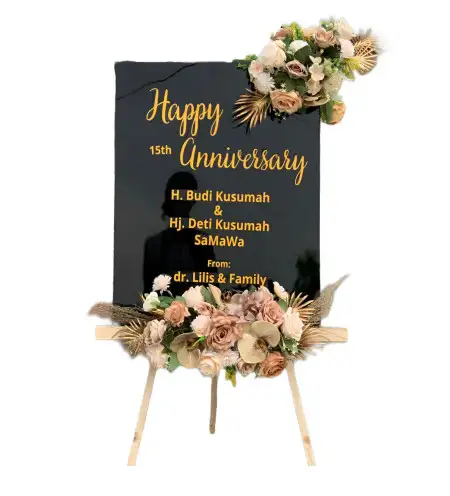 Papan Bunga Akrilik Plered