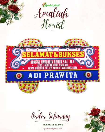 Papan Bunga Ucapan Selamat Plered